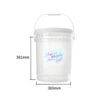 ShineMate - Transparent Bucket 20L